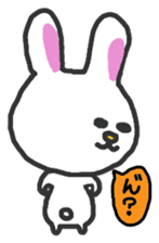 Soft and fluffy rabbit sticker #4656769