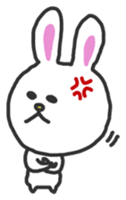 Soft and fluffy rabbit sticker #4656772