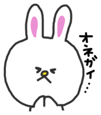 Soft and fluffy rabbit sticker #4656782