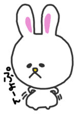 Soft and fluffy rabbit sticker #4656786