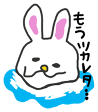 Soft and fluffy rabbit sticker #4656793
