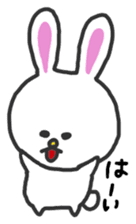 Soft and fluffy rabbit sticker #4656796