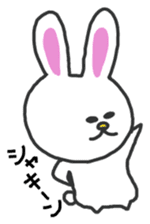 Soft and fluffy rabbit sticker #4656798