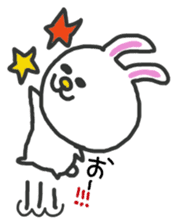 Soft and fluffy rabbit sticker #4656804