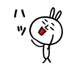 Simple is best. Bear, rabbit. sticker #4656889