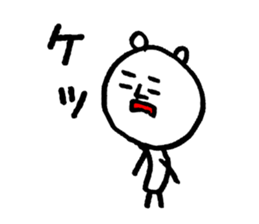 Simple is best. Bear, rabbit. sticker #4656890