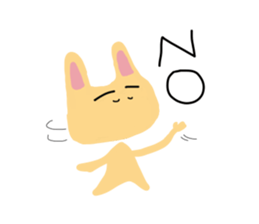 u-nyan Rabbit sticker #4657070