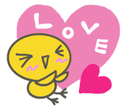 PIYOKO of chick(LOVE) sticker #4657158