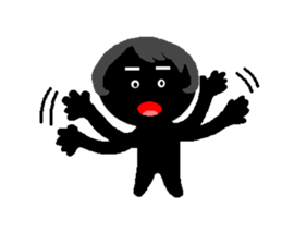 Lines of people(two) sticker #4657248