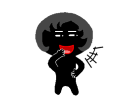 Lines of people(two) sticker #4657258