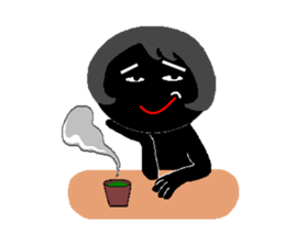 Lines of people(two) sticker #4657261