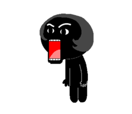 Lines of people(two) sticker #4657262