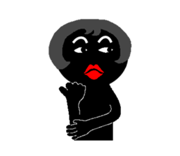 Lines of people(two) sticker #4657269