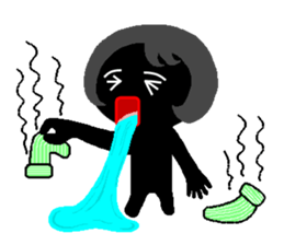 Lines of people(two) sticker #4657279