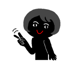 Lines of people(two) sticker #4657285