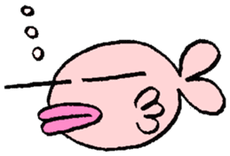 Abyssal fish & pop-eyed goldfish(global) sticker #4657890