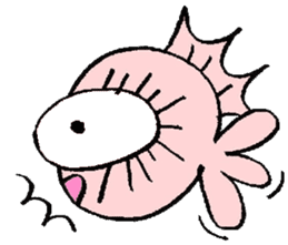 Abyssal fish & pop-eyed goldfish(global) sticker #4657924
