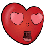 the little red hearts sticker #4657978