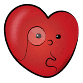 the little red hearts sticker #4658000