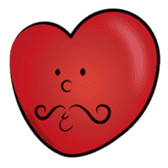 the little red hearts sticker #4658001