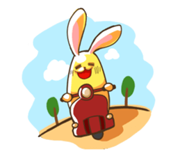 Big Rabbit P sticker #4658213