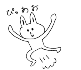 Friendly Talking rabbit sticker #4658417