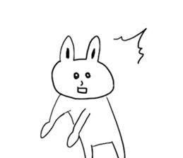 Friendly Talking rabbit sticker #4658419