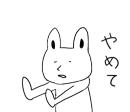 Friendly Talking rabbit sticker #4658425