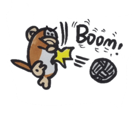 The hunger of the monkey. sticker #4658461