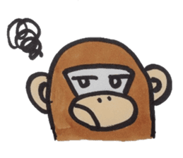 The hunger of the monkey. sticker #4658463