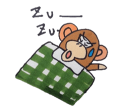The hunger of the monkey. sticker #4658477