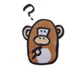The hunger of the monkey. sticker #4658479