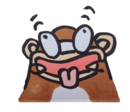 The hunger of the monkey. sticker #4658483