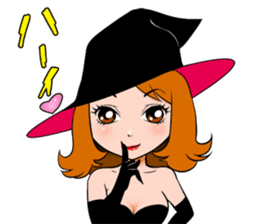 KAWAII Beauty witch sticker #4658488