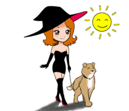 KAWAII Beauty witch sticker #4658490