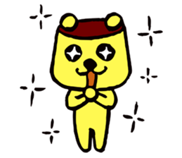 Kuma-kuma pudding sticker #4658788