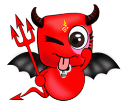 Devil fly sticker #4659235