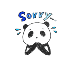 cute panda family sticker #4660015