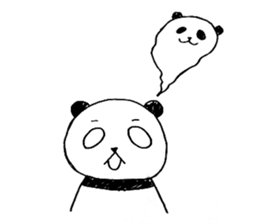 cute panda family sticker #4660033