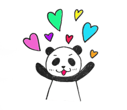 cute panda family sticker #4660036