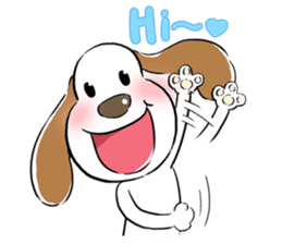 Cute Puppy 'Wini' in Roland Embley sticker #4660048