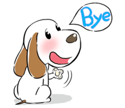 Cute Puppy 'Wini' in Roland Embley sticker #4660049