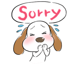 Cute Puppy 'Wini' in Roland Embley sticker #4660051