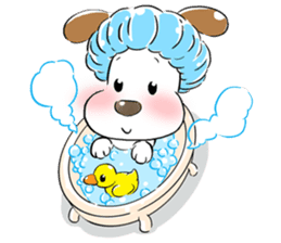 Cute Puppy 'Wini' in Roland Embley sticker #4660056