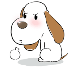 Cute Puppy 'Wini' in Roland Embley sticker #4660063