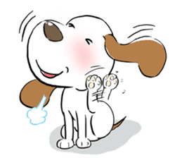 Cute Puppy 'Wini' in Roland Embley sticker #4660066