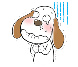 Cute Puppy 'Wini' in Roland Embley sticker #4660067