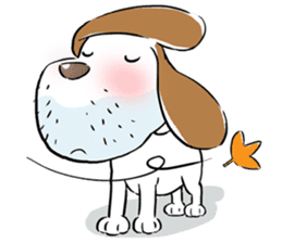 Cute Puppy 'Wini' in Roland Embley sticker #4660069