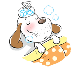 Cute Puppy 'Wini' in Roland Embley sticker #4660071