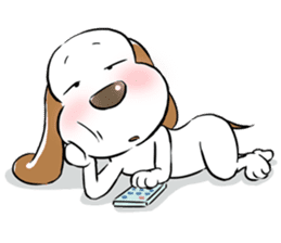 Cute Puppy 'Wini' in Roland Embley sticker #4660077